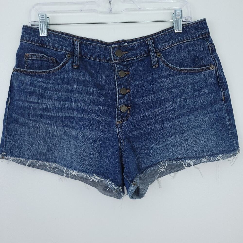 Universal Thread Cutoff Jean Shorts Size 12, 31R, Button Fly, Denim Blue Jean